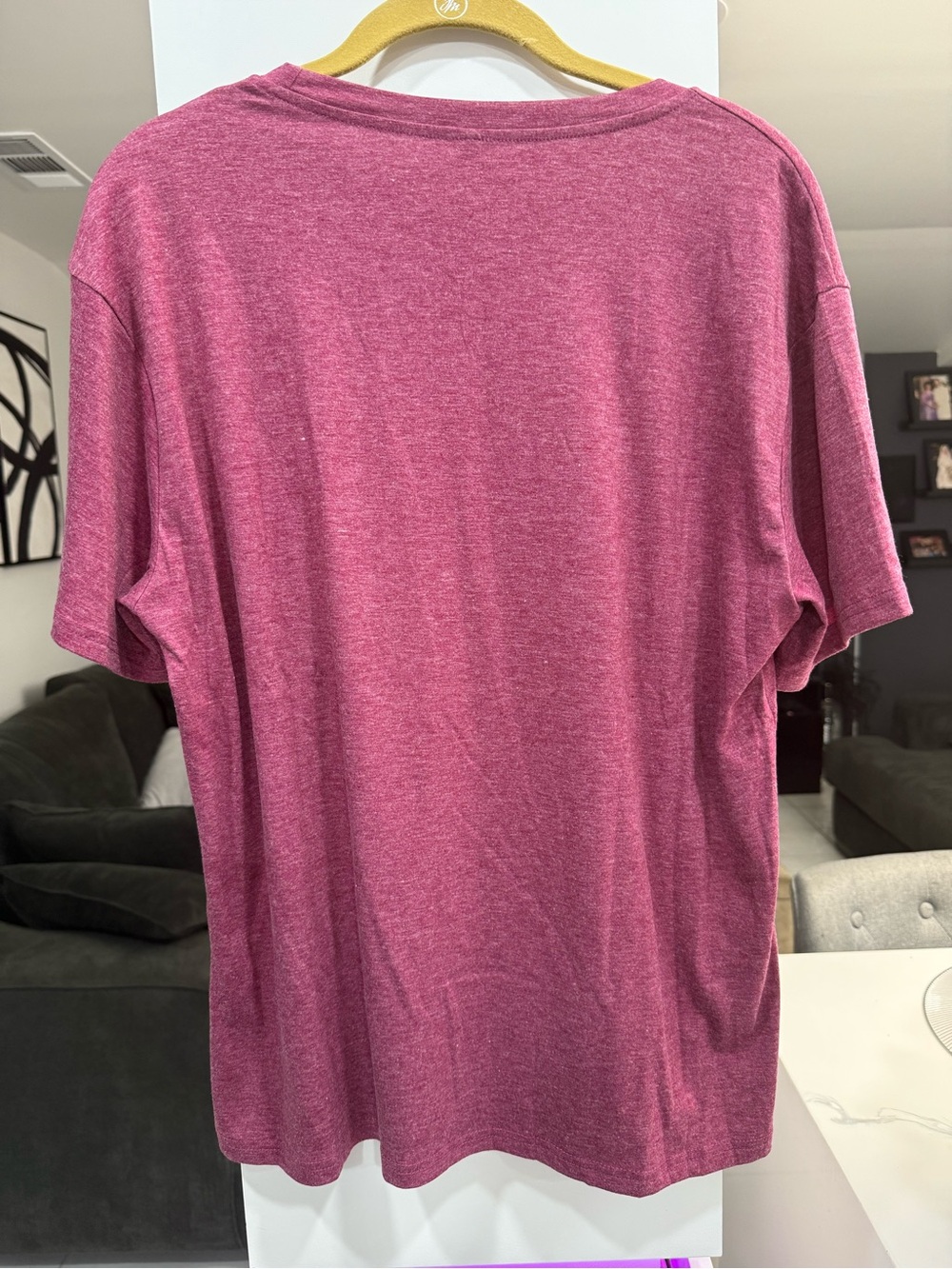 Graphic Tee IN DOLLY We Trust - Pink Heather p2p 21 - Picture 2 of 3